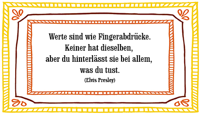 Spruch Werte