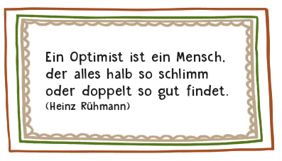 Spruch Positiv denken