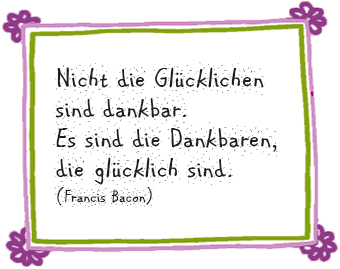 Spruch Dankbarkeit