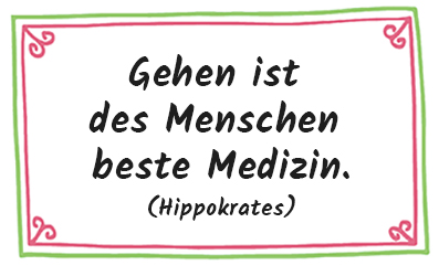 Spruch über Gehen